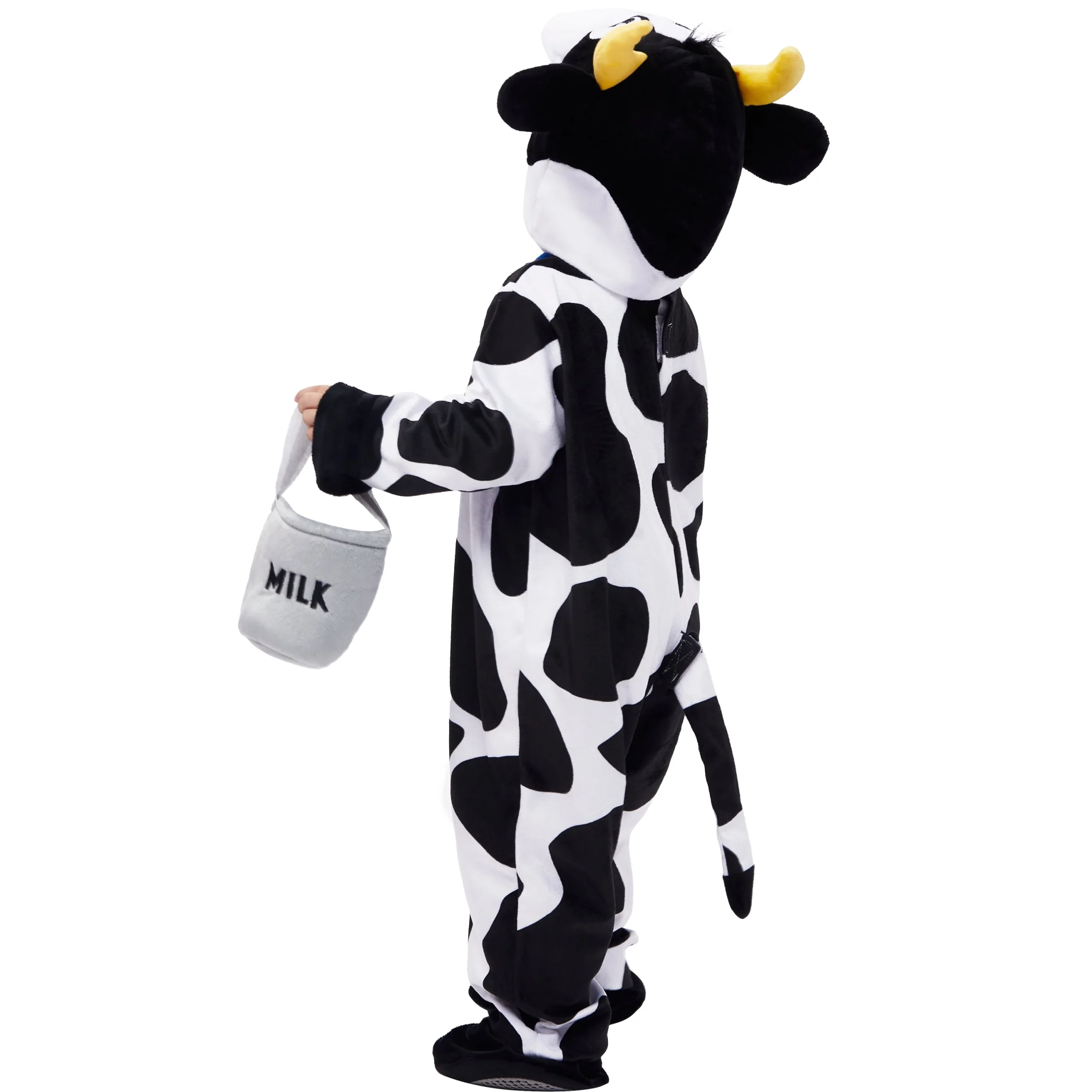 Joyfy Baby Cow Costume with Milking Bucket for Toddler, Kids Halloween Farm Party Dress up Role Playing Cosplay 0-5 Years - Image 7