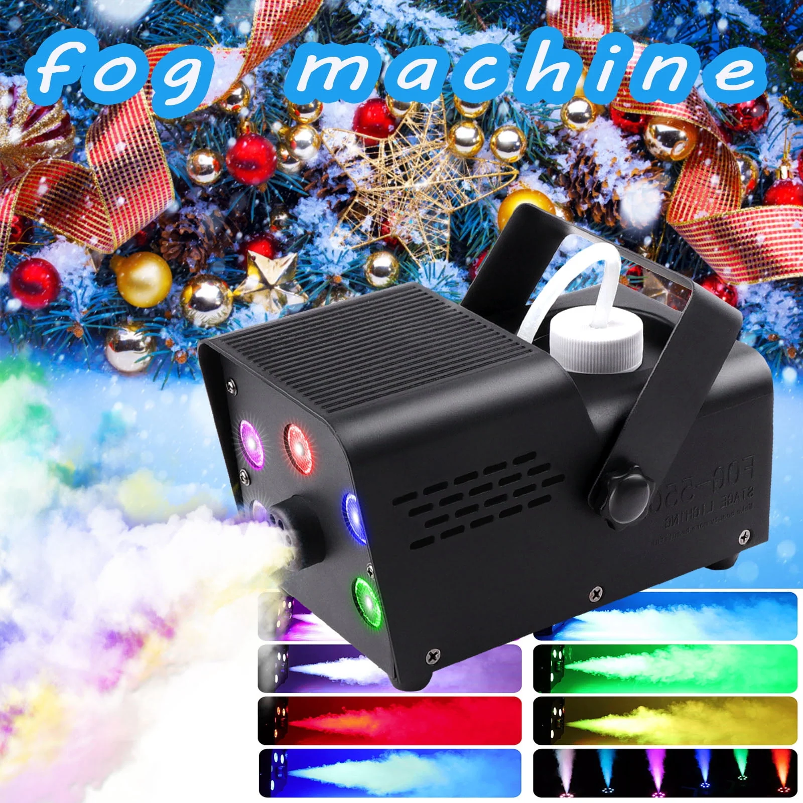 Fog Machine Smoke 550W 5 three-in-one RGB Light Beads Smoke Machine with Remote Control for Party Stage - Image 8